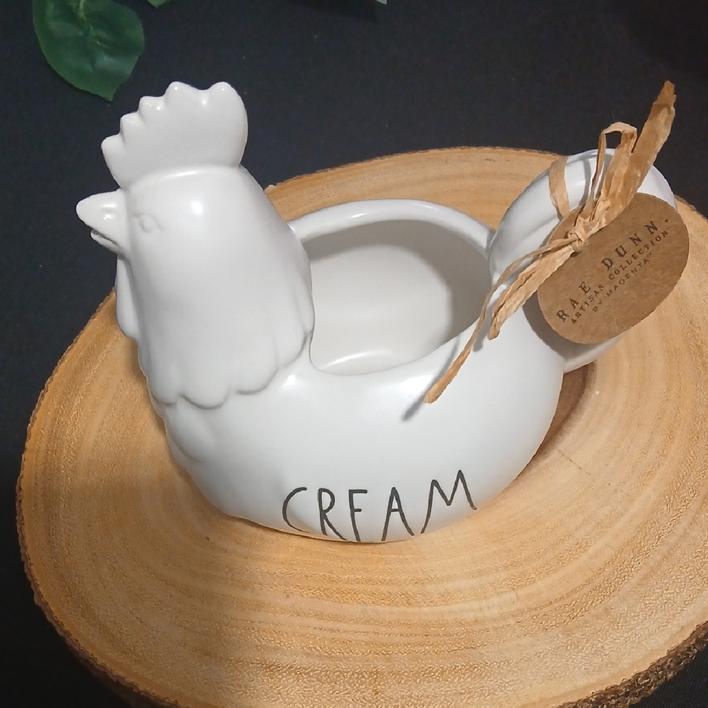 Rae Dunn Cream Chicken Pourer NWT - Picture 2 of 8